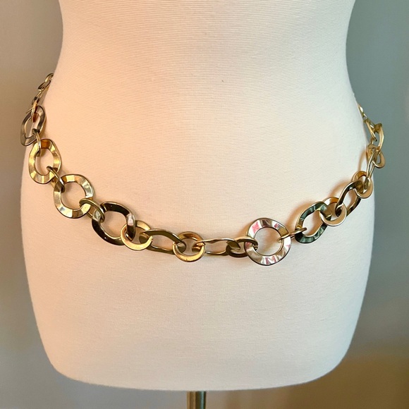 Gold-Tone Chain Link Belt - Picture 1 of 8